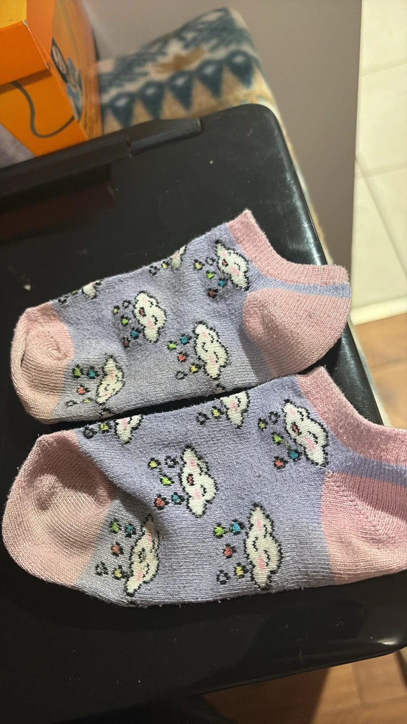 Cloud Pattern Ankle Socks 🏈
