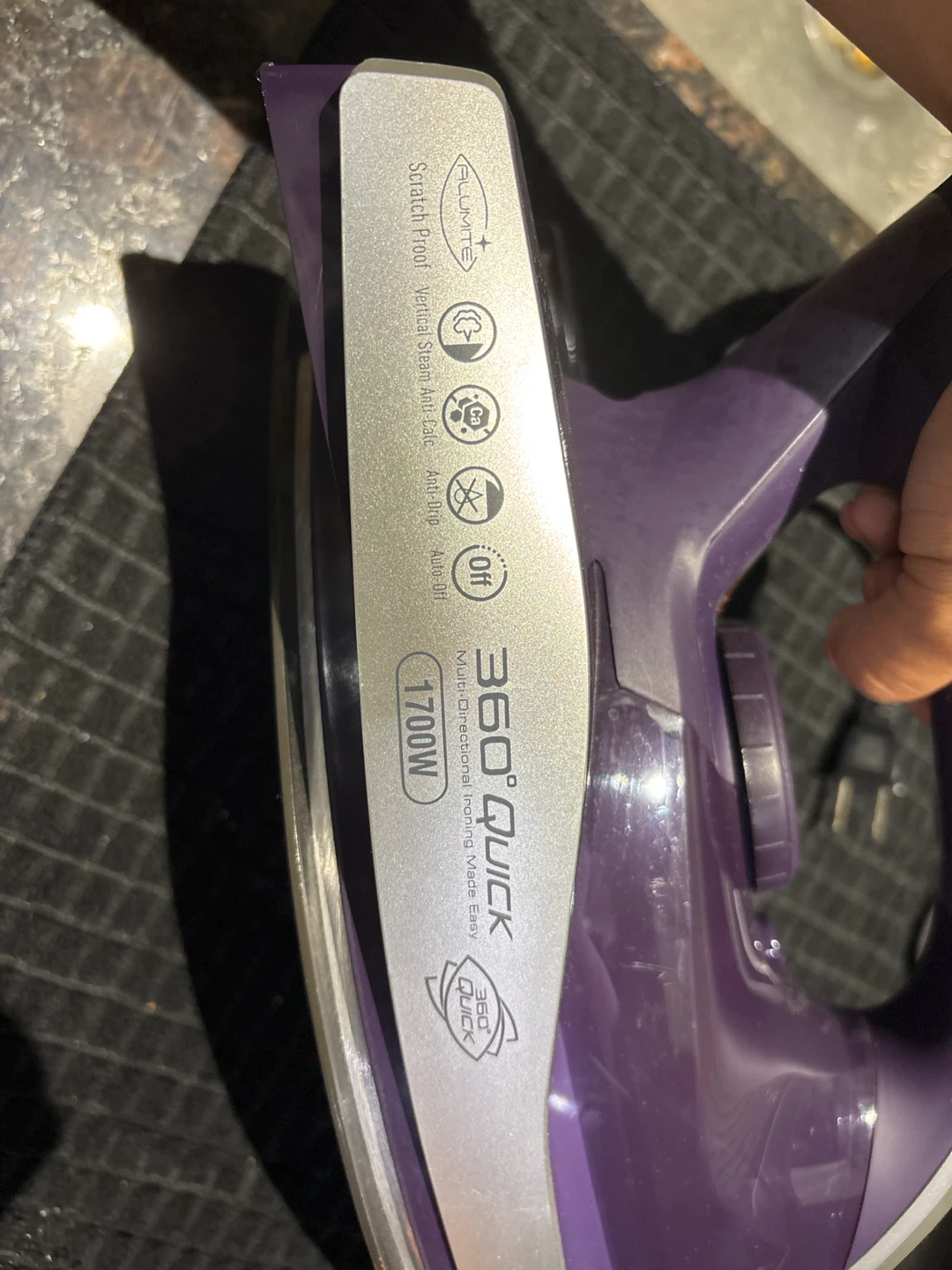 360 Quick 1700W Steam Iron - photo 2