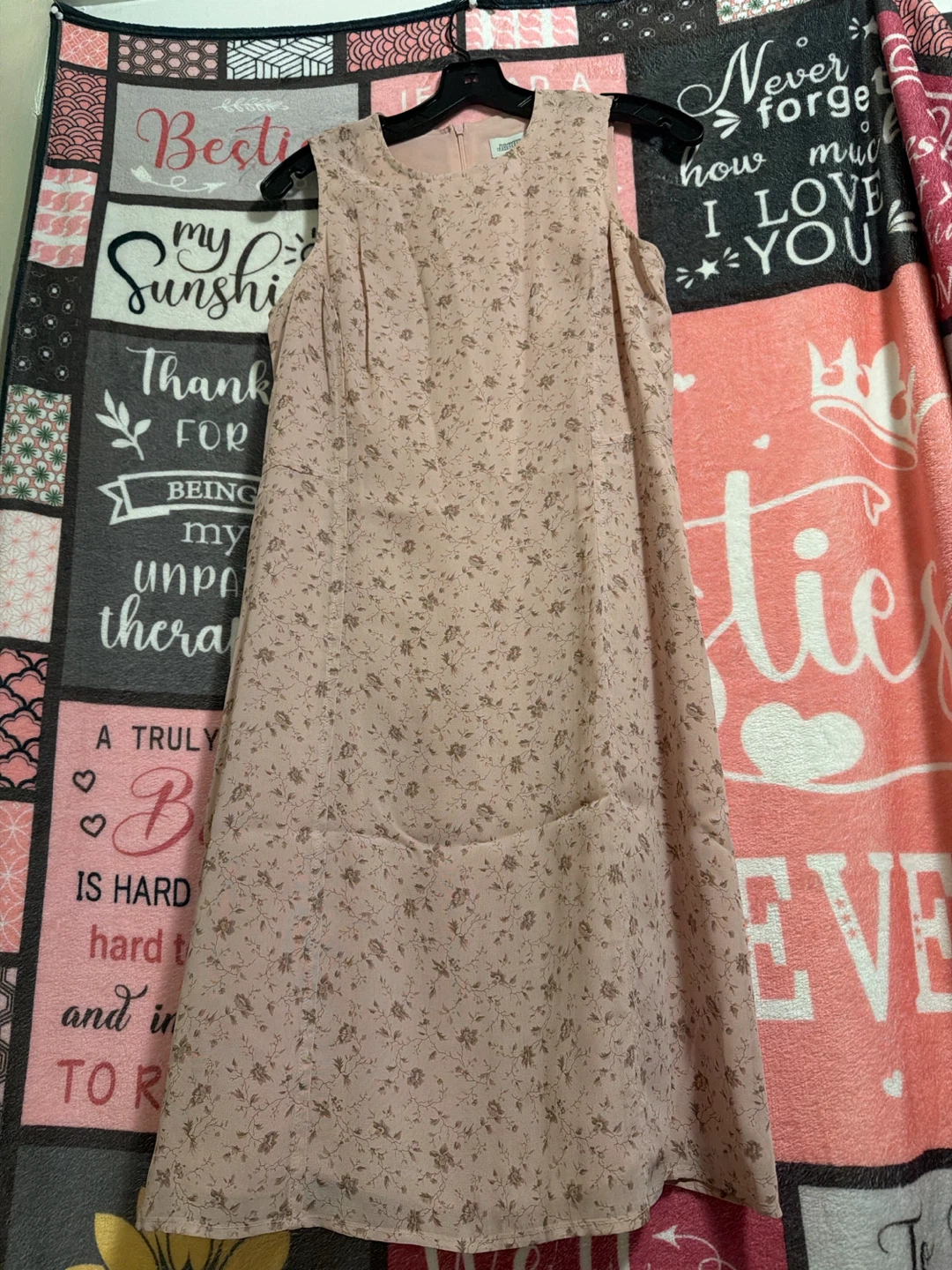 J.O.A. Floral Sleeveless Dress