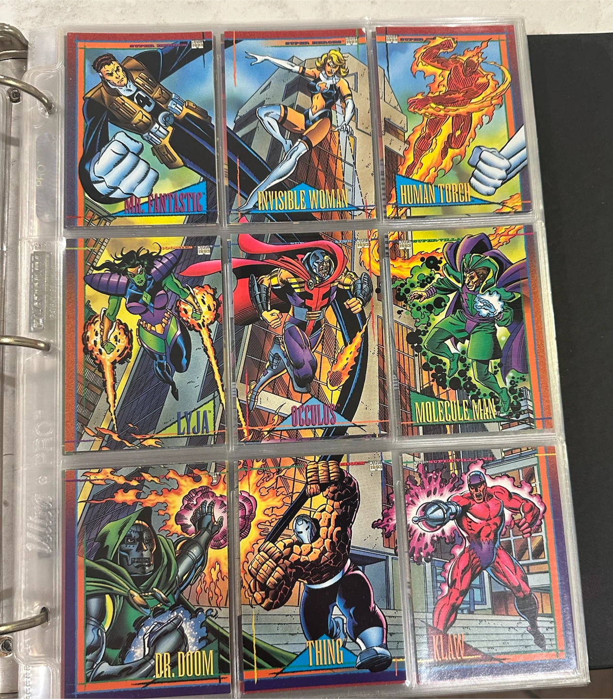 Binder of Mint 1993 Marvel/Skybox Trading Cards - photo 2