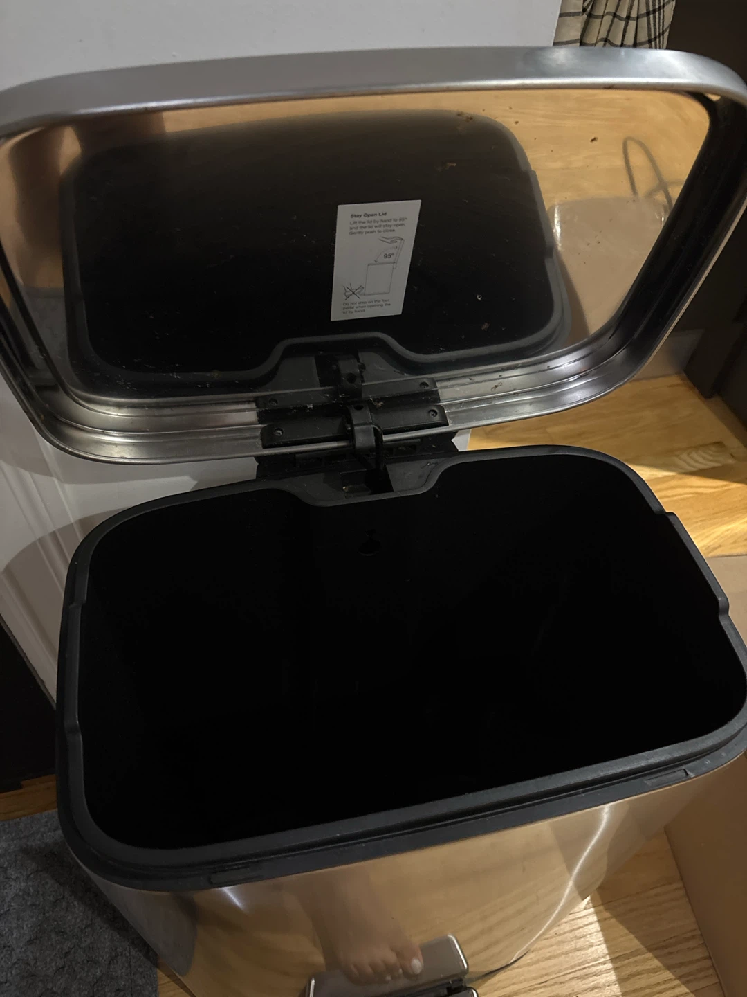 Stainless Steel Pedal Trash Can - photo 2