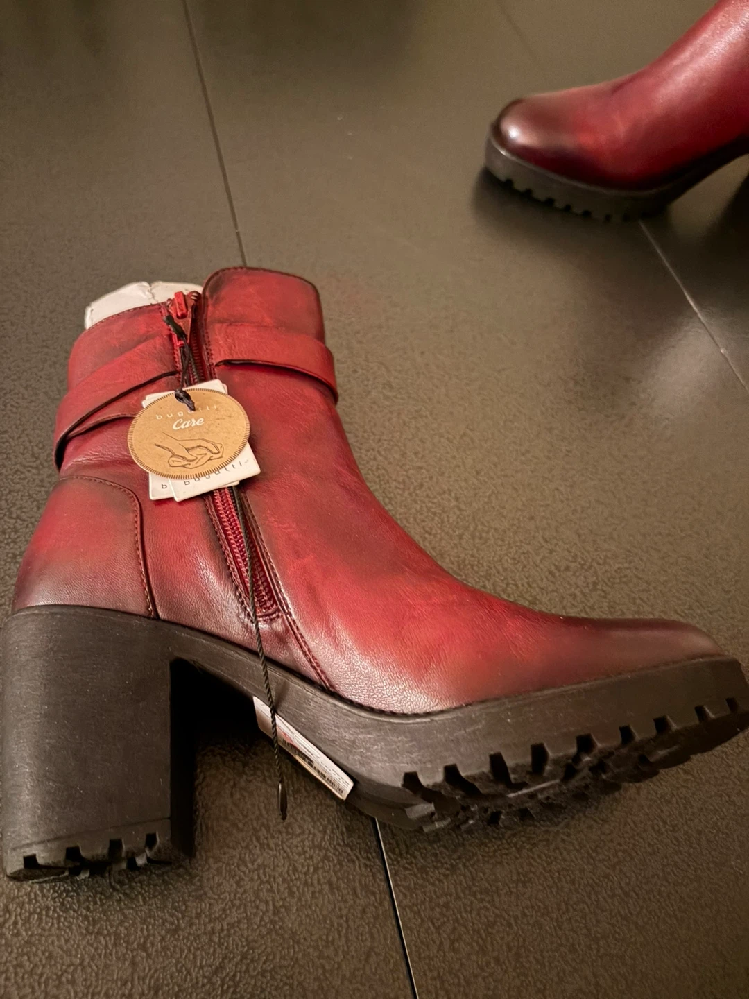 New Bugatti Soft Fit Red Leather Boots 🏈 - photo 3