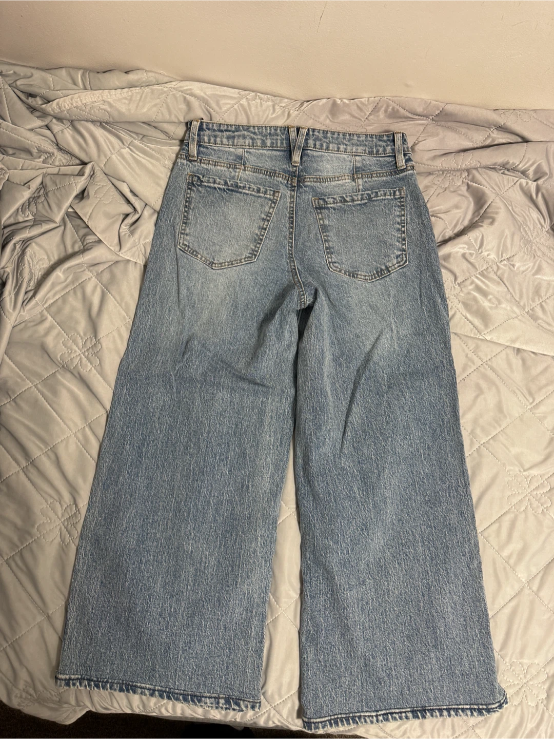 Light Blue Wide-Leg Jeans - photo 2