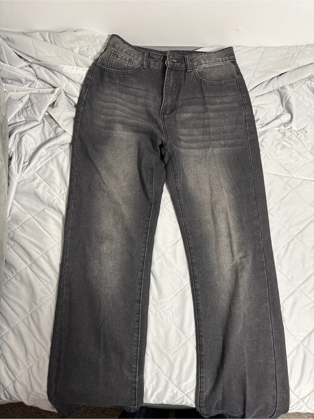 Black denim jeans