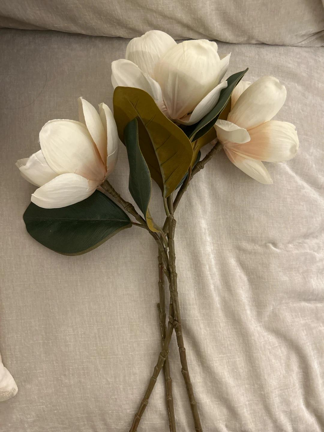 Moving sale- High Quality Artificial Magnolia Flower Stems - photo 2