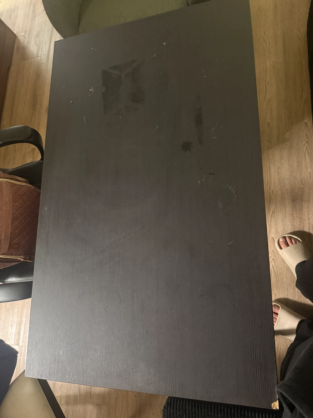 Black Rectangular Desk
