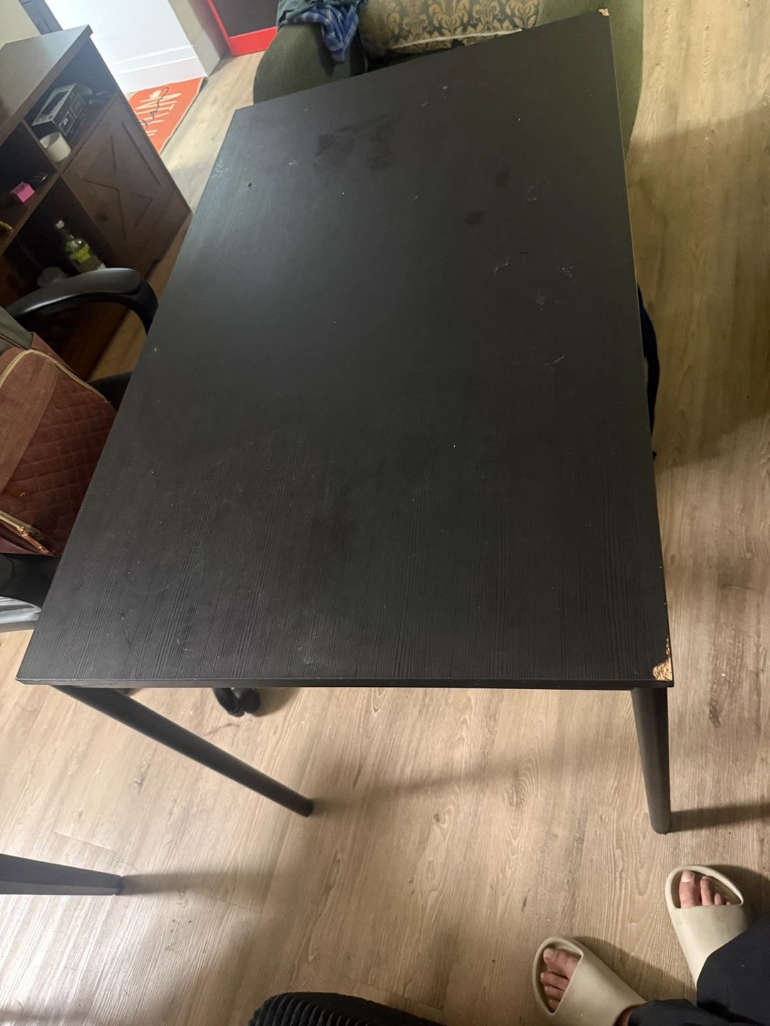Black Rectangular Desk - photo 2