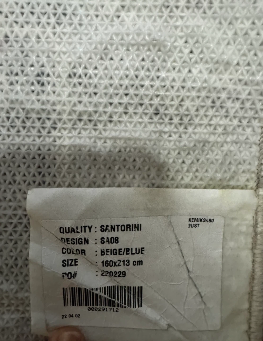 Santorini Area Rug Beige/Blue - photo 3
