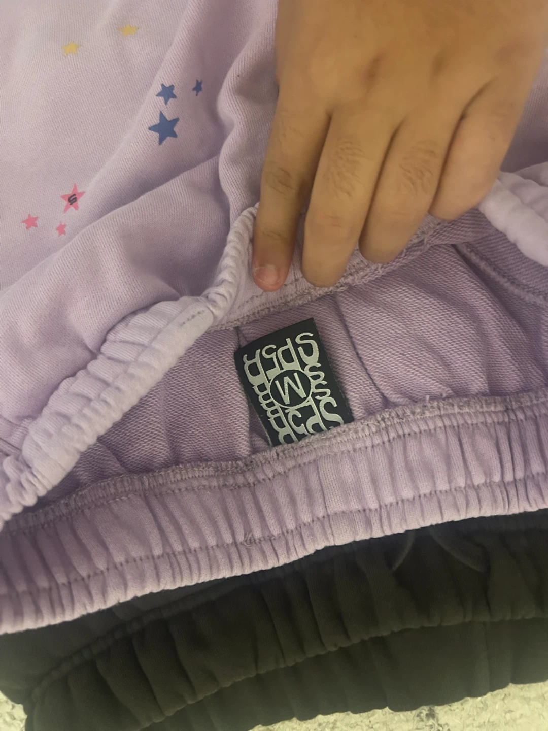 purple spider pants