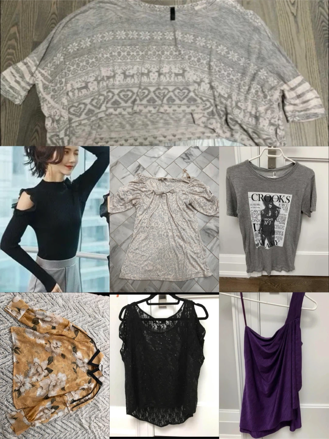 $7-9 tops. Size small