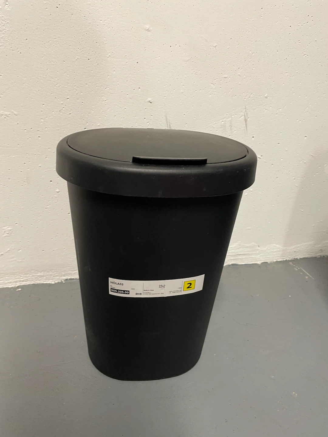 IKEA HOLASS black trash bin