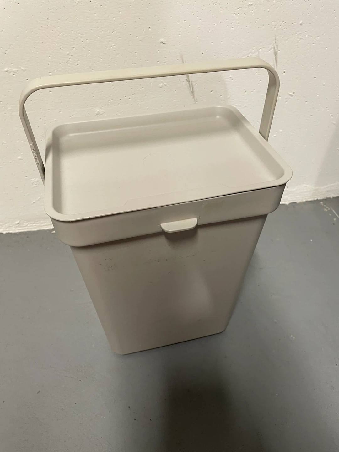 IKEA Grey Plastic Utility Pail with Lid