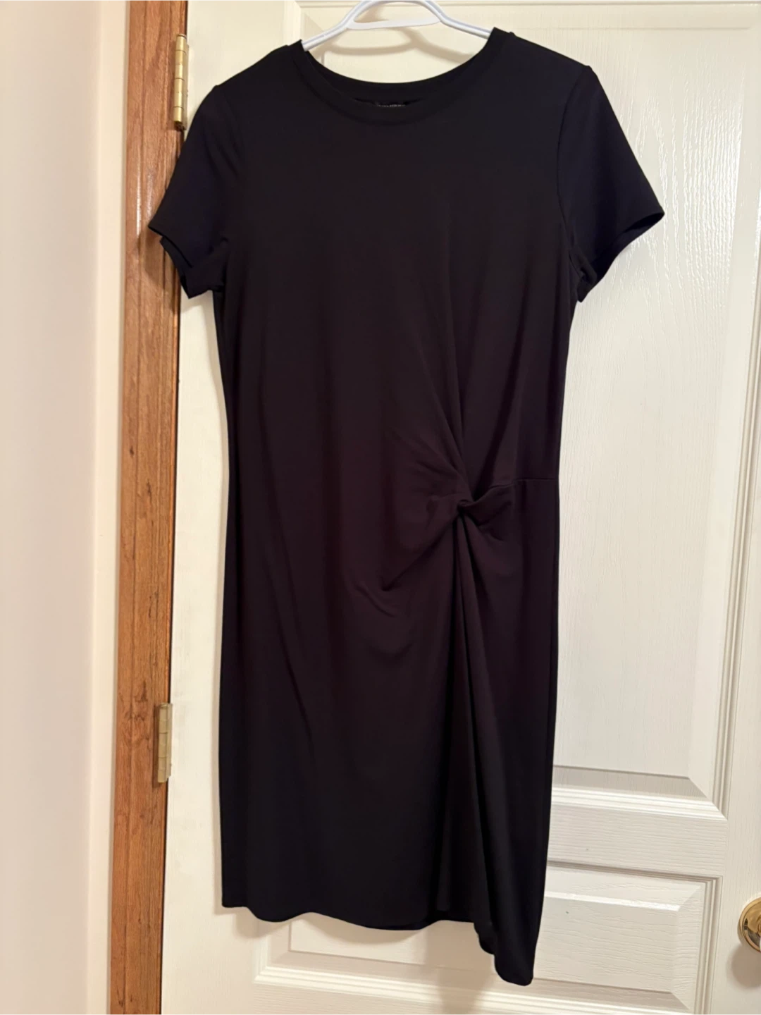 Banana Republic Black Knot-Front Dress