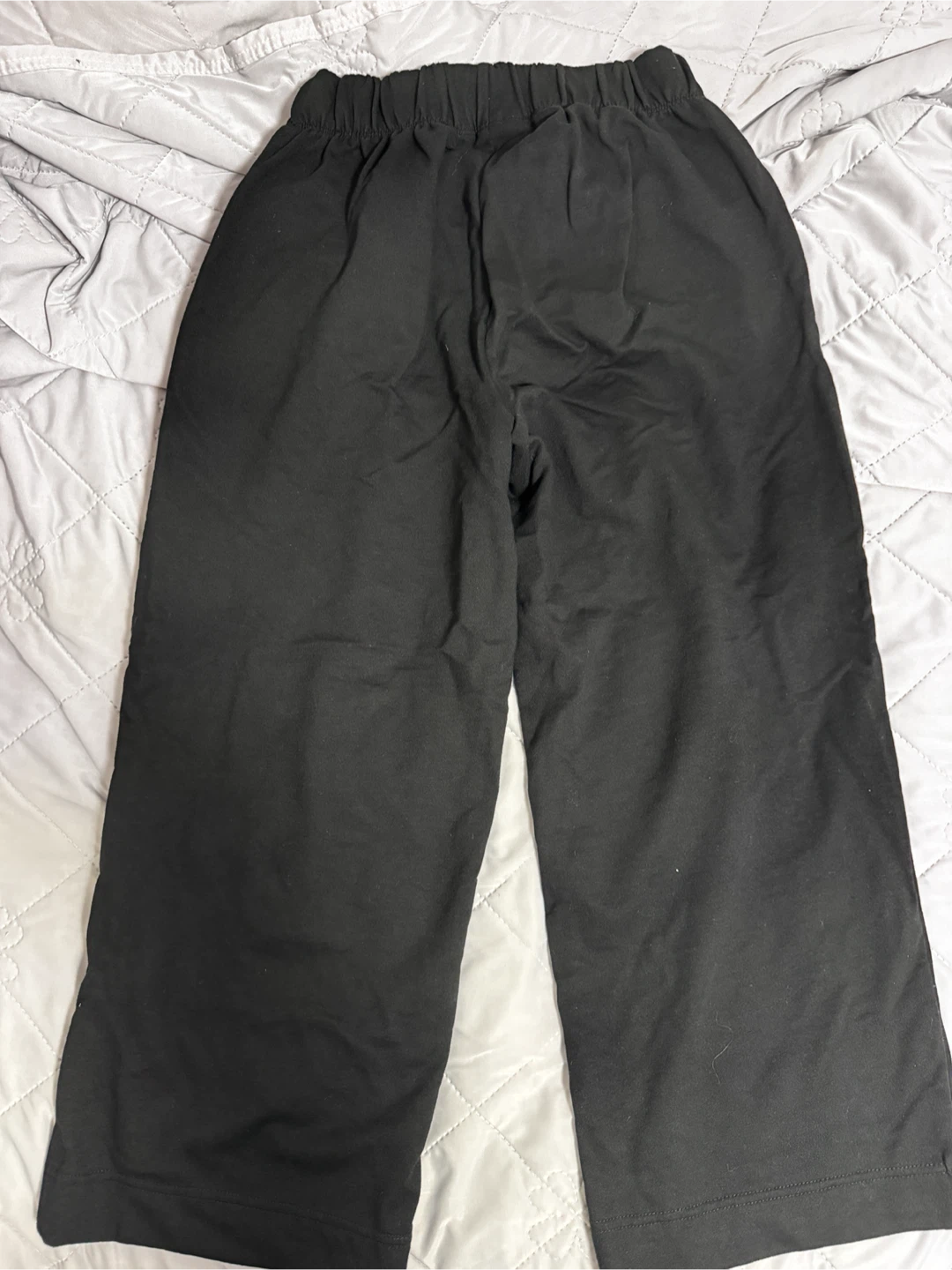 Black wide-leg trousers - photo 2