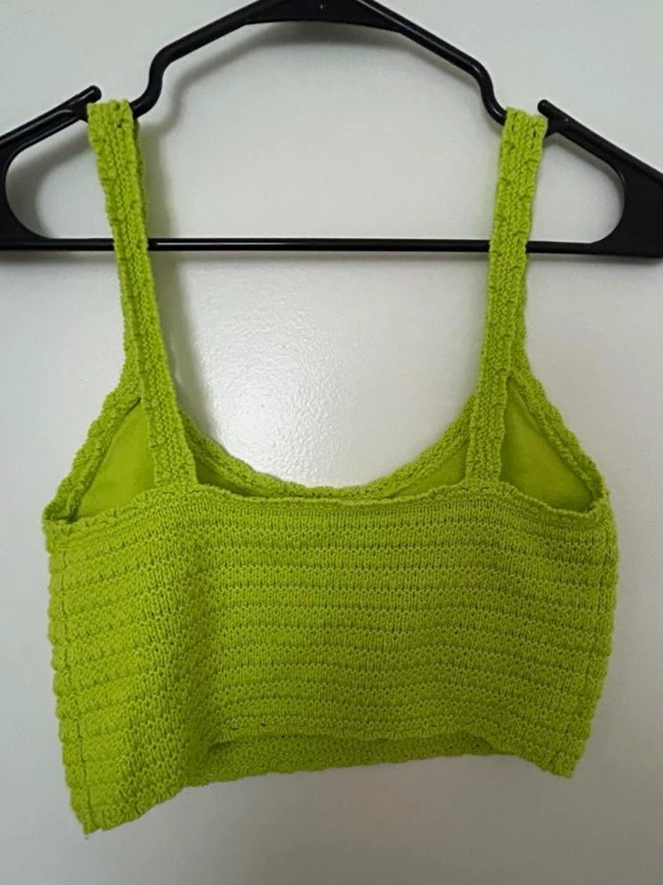 Aerie Lime Green Crochet Crop Top - photo 2