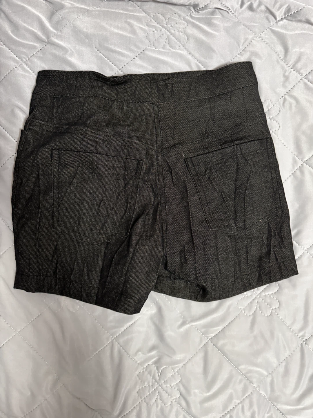 Self made Dark Green-Grey Denim Shorts - photo 2