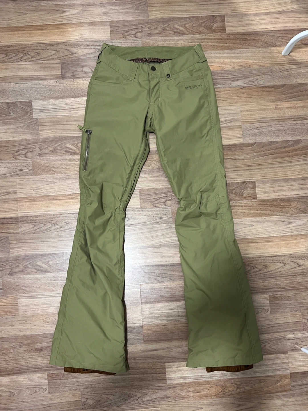 Women Burton Olive Green Snow Pants Size XXS