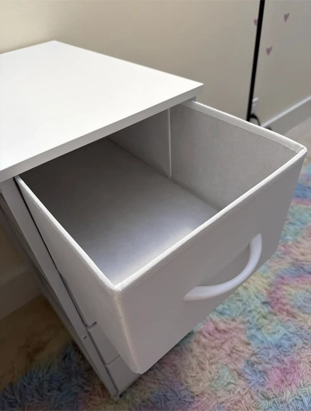 White Desk with 8 Fabric Drawers - photo 2