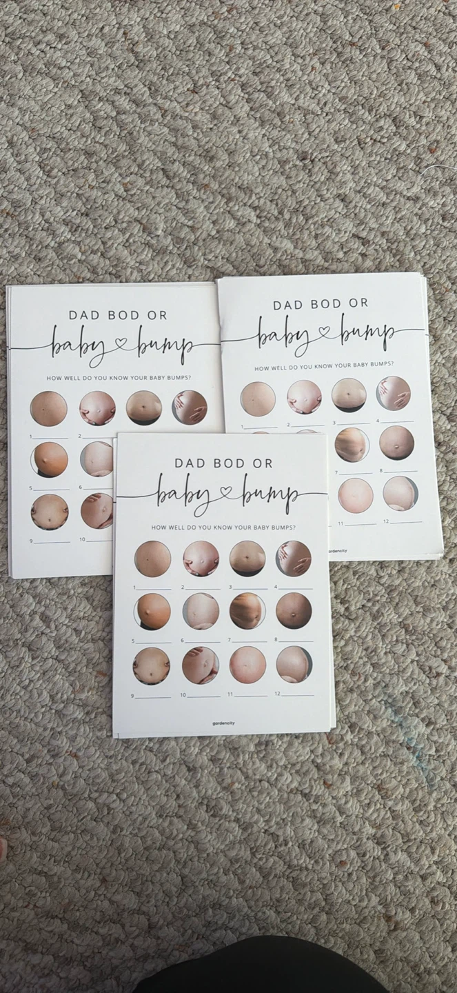 Baby Bump or Dad Bod Baby Shower Game - photo 2