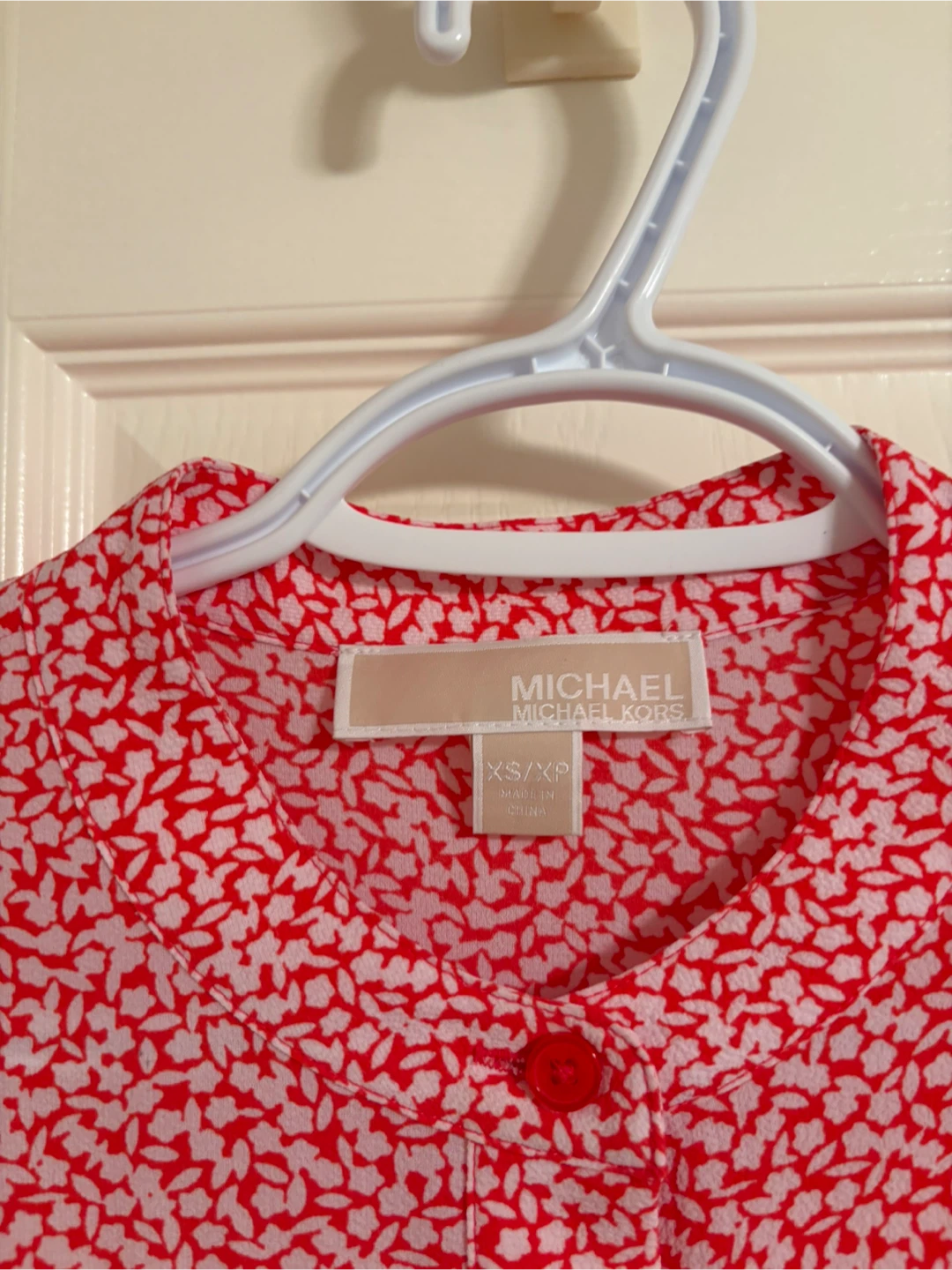 Michael Kors red and white floral pleated dress - photo 3