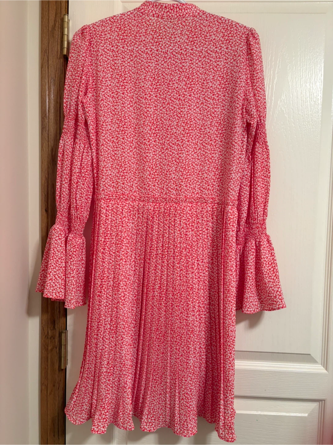 Michael Kors red and white floral pleated dress - photo 4