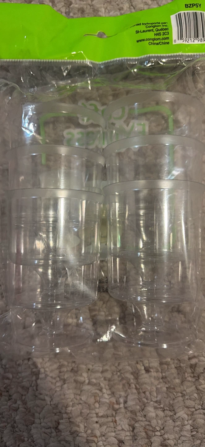12 Packs Of 6 Plastic Wine Glasses - photo 4