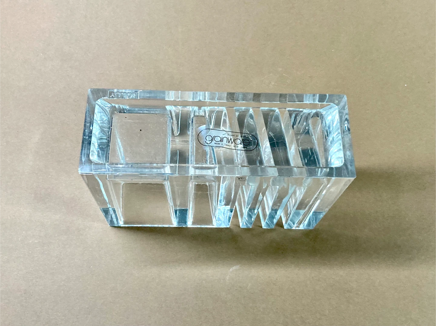 Vintage Clear Lucite Desk Organizer - photo 4