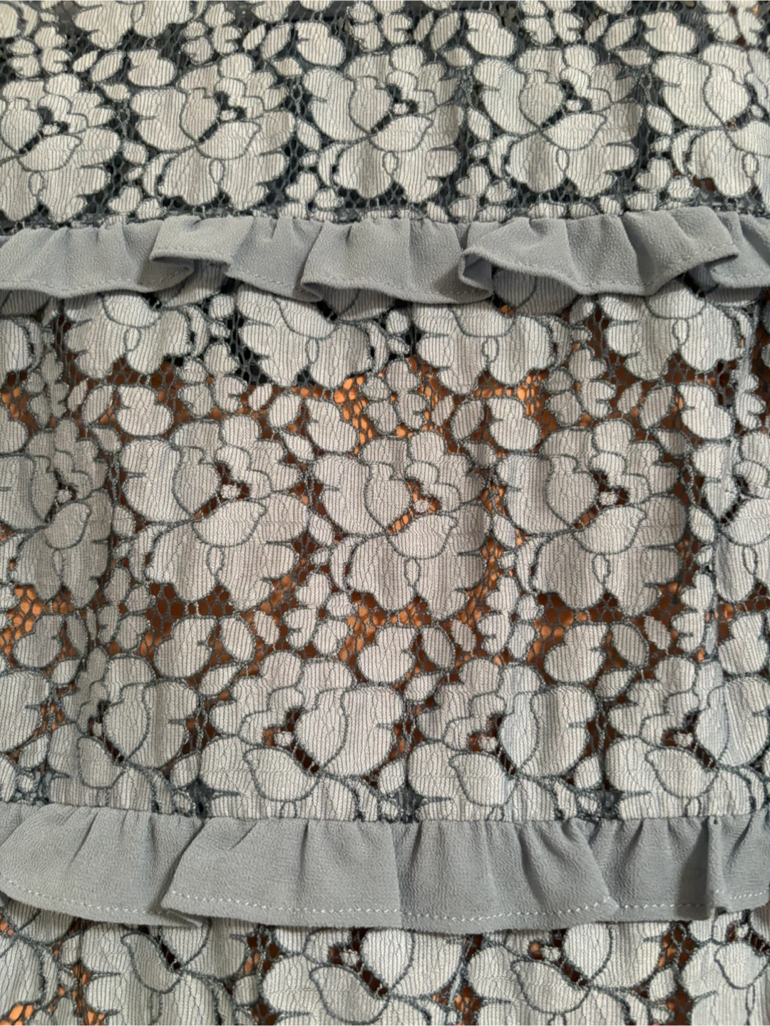 Michael Kors blue lace ruffle dress - photo 2