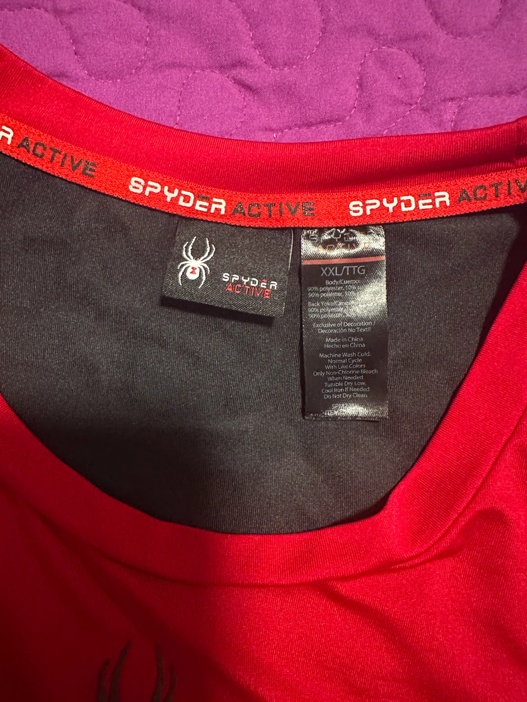 Spyder Active Red Short Sleeve Shirt - photo 2