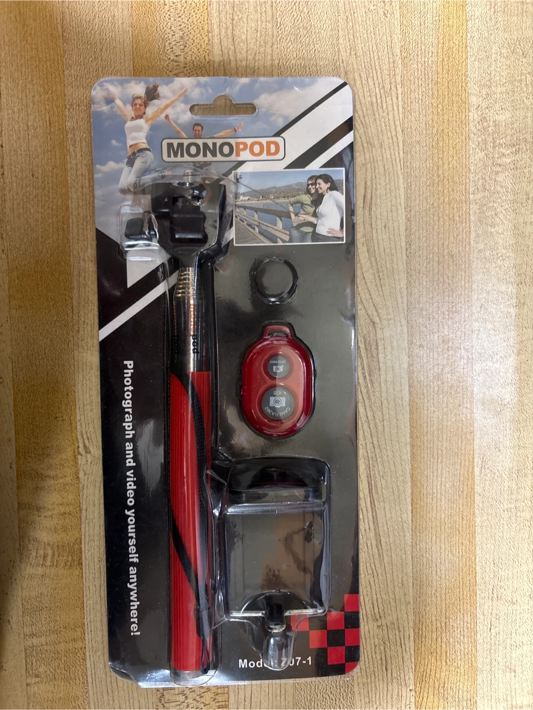 Monopod Selfie Stick with Bluetooth Remote 🏈