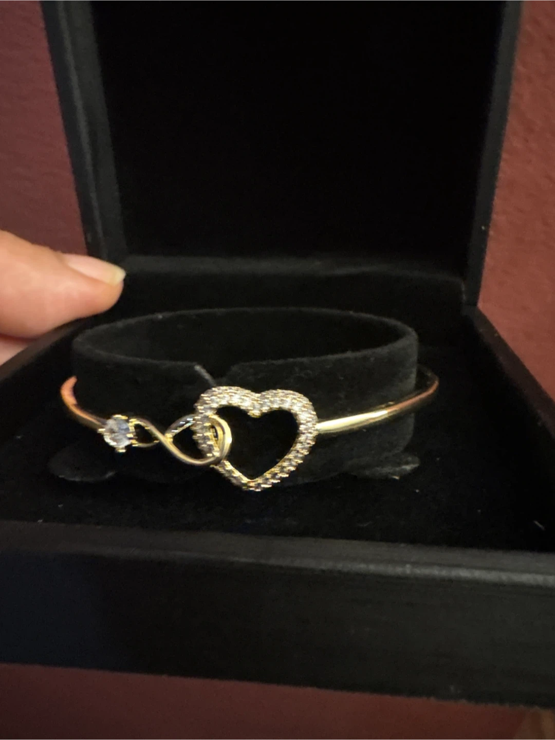 🏈 Gold-Tone Heart and Infinity Bracelet - photo 2