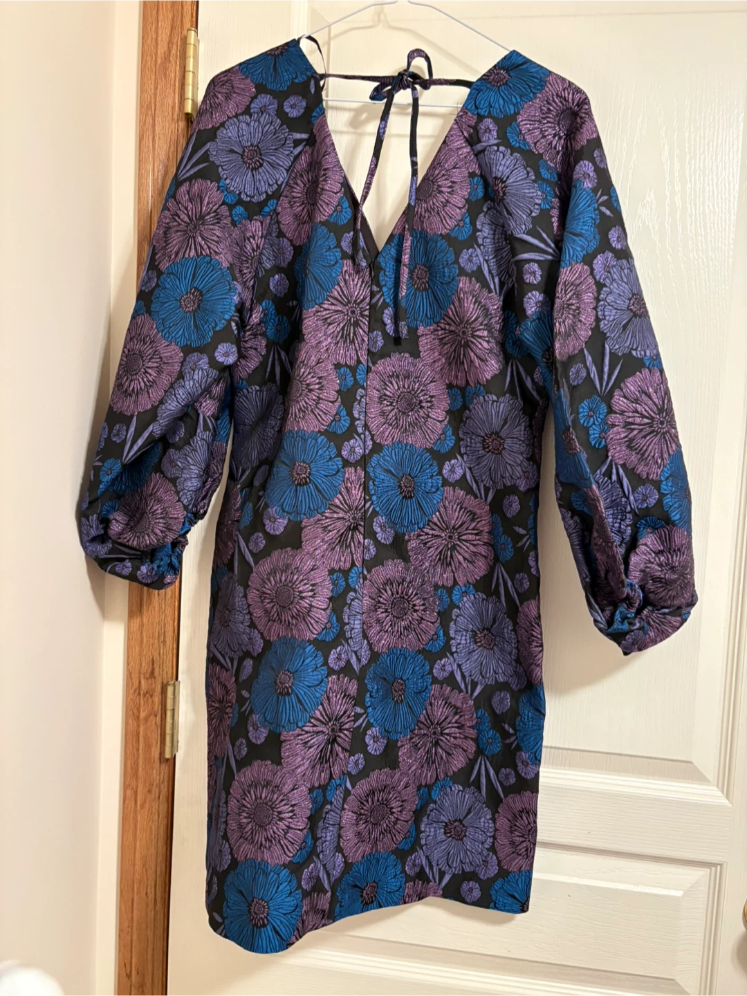 Floral Print Puff Sleeve Dress - photo 2