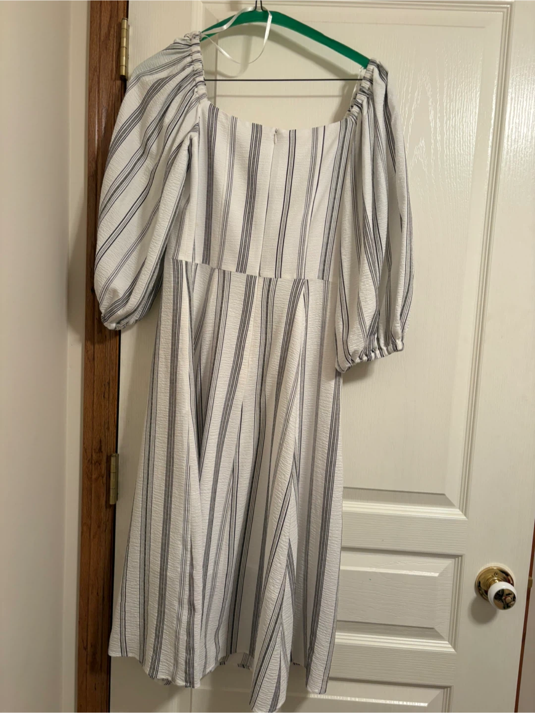 Chelsea28 Striped Puff Sleeve Midi Dress - photo 4