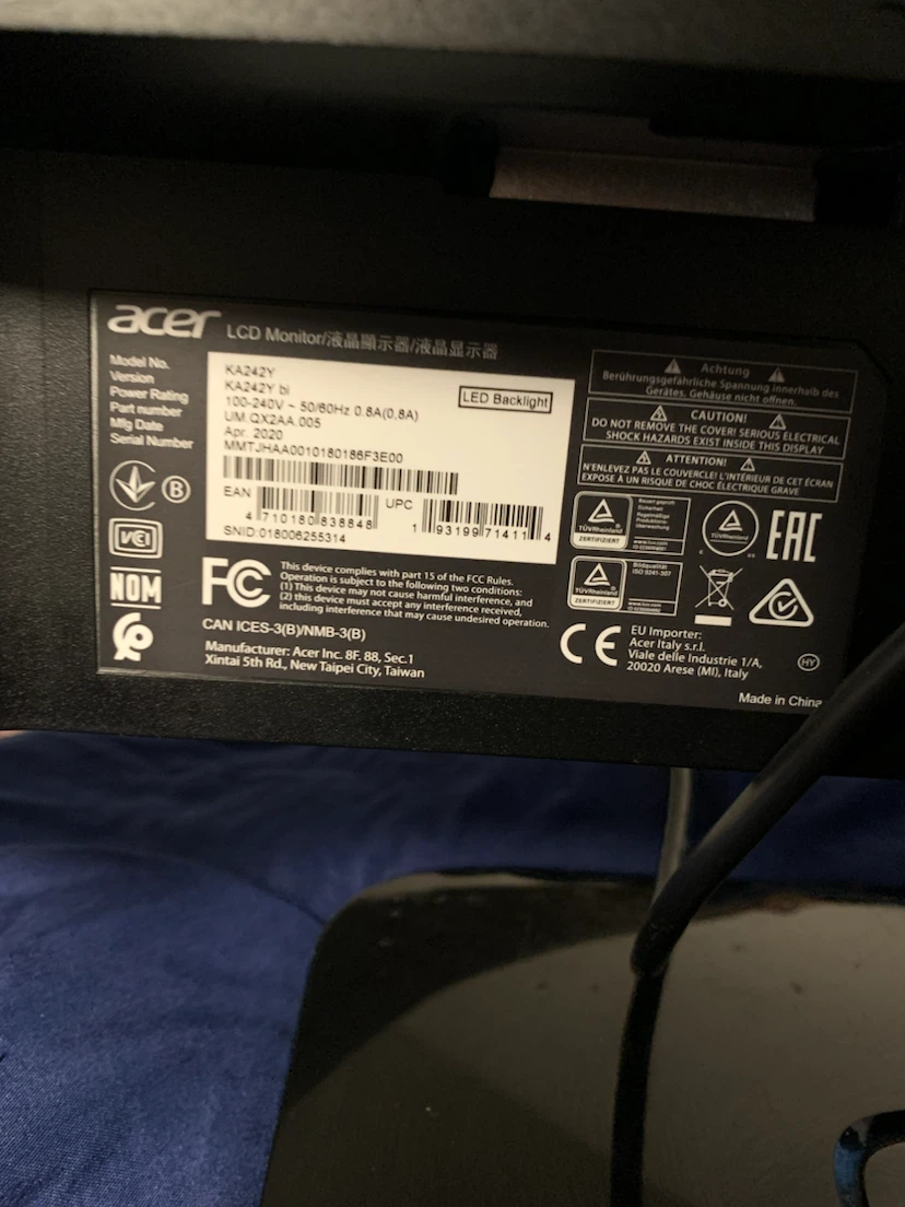 Acer KA242Y 24-inch LCD Monitor - photo 3