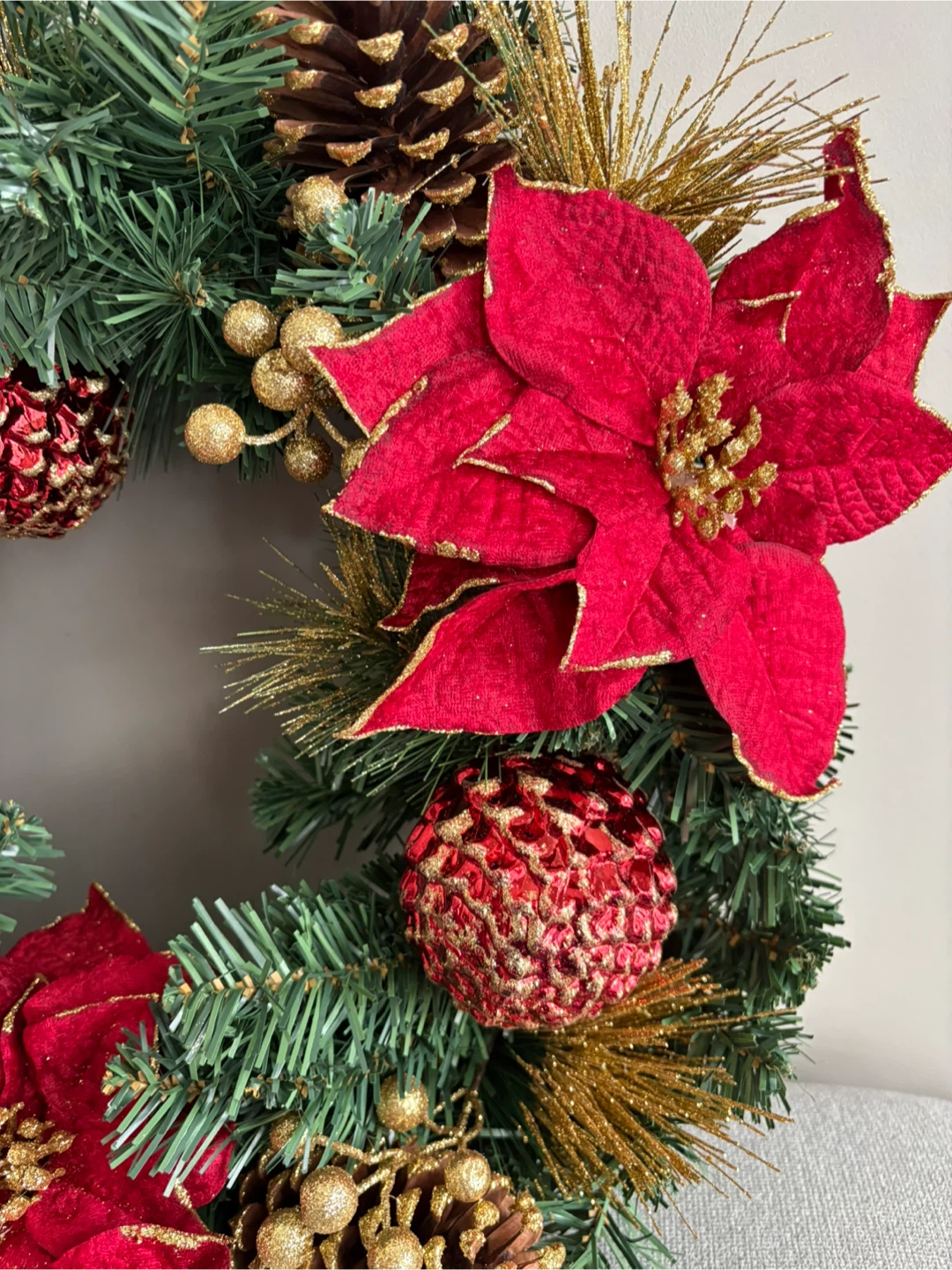 🏈 Christmas Decorative Holiday Wreath new - photo 2