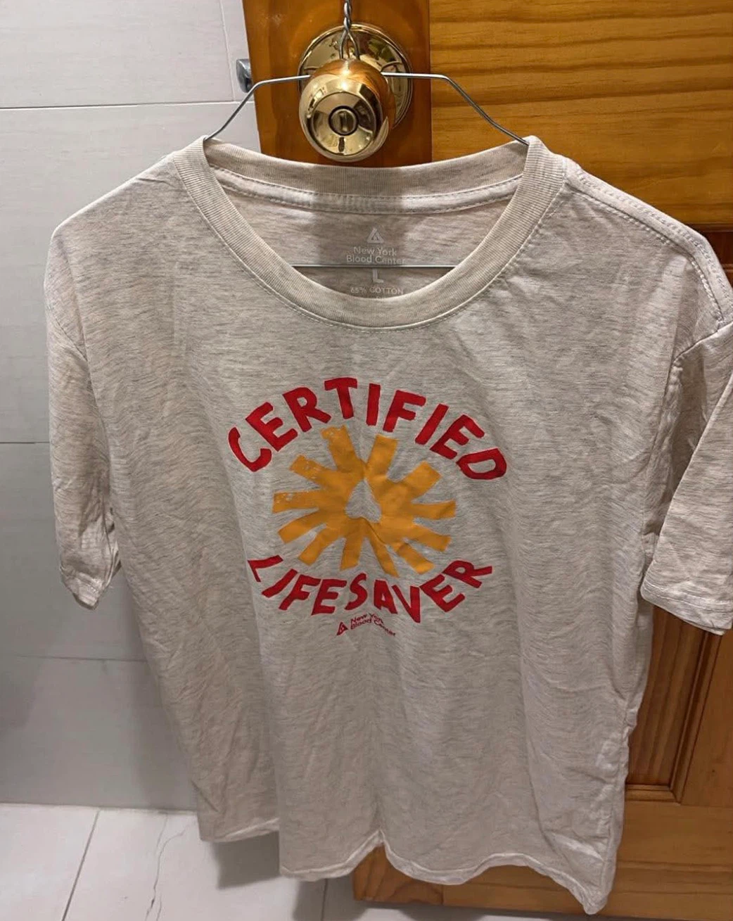 🏈New York Blood Center Certified Lifesaver T-Shirt