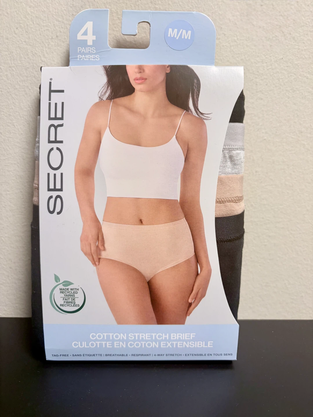 Secret Cotton Stretch Briefs - Size M/M