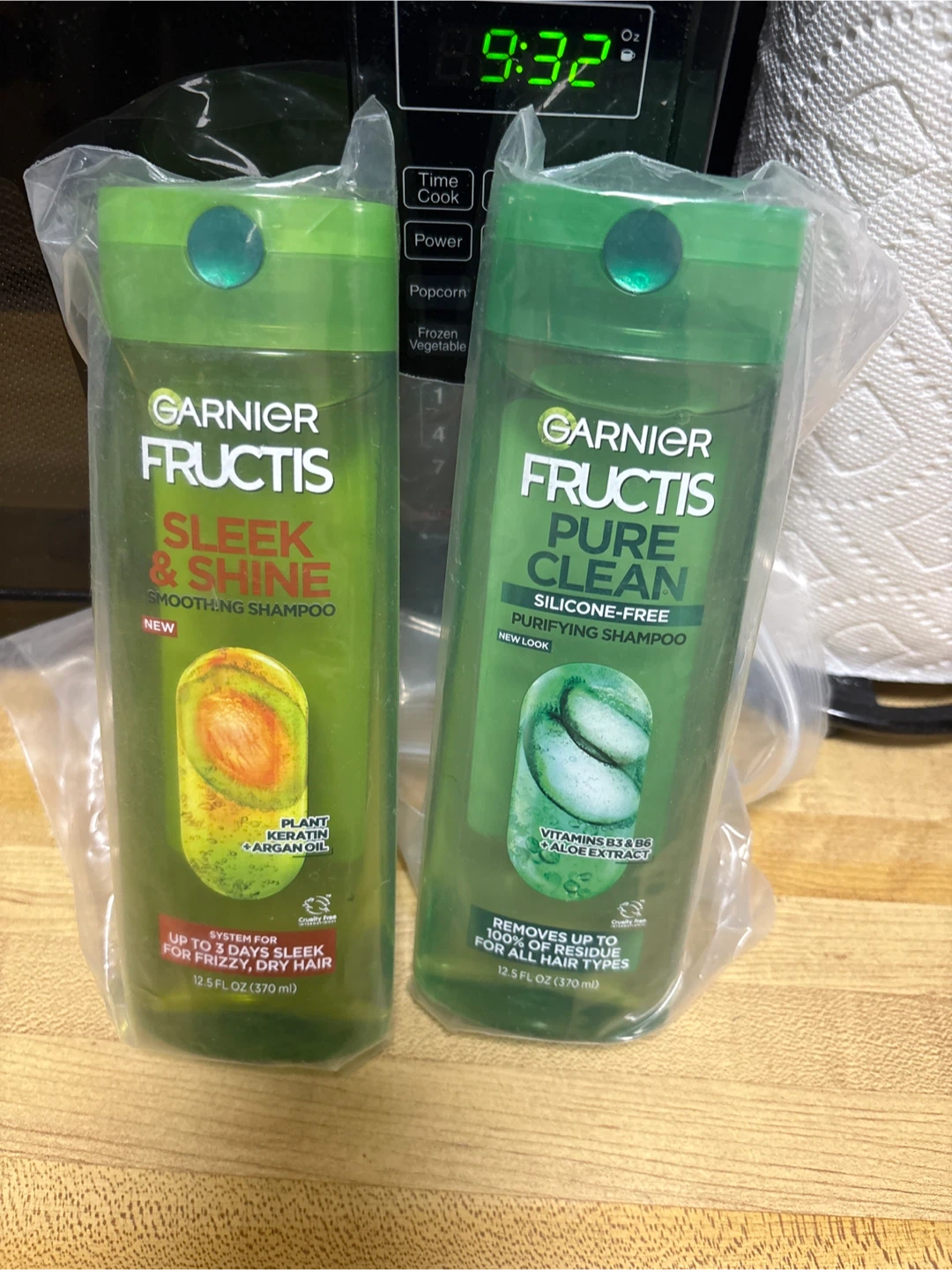 Garnier Fructis Sleek & Shine and Pure Clean Shampoo 🏈