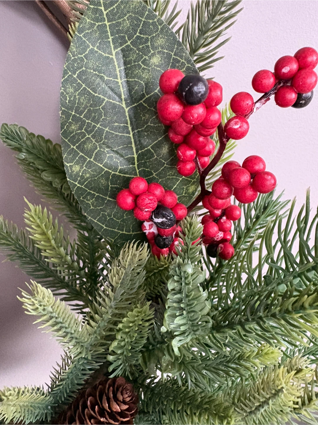 🏈 Rustic Christmas Wreath with Jingle Bells - photo 3
