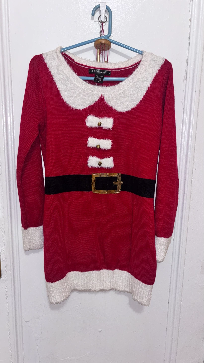 🏈 United States Sweaters Holiday Santa Sweater Dress