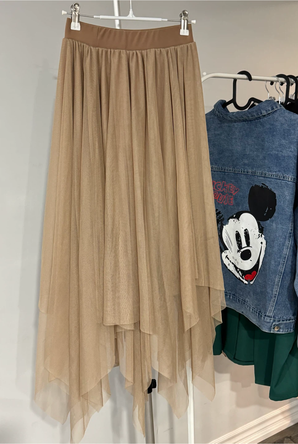 High-Low Tulle Midi Skirt one size elastic waist - photo 4