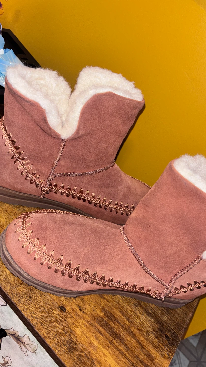 🏈 Muk Luks Womens Suede Boots Size 11 - photo 3
