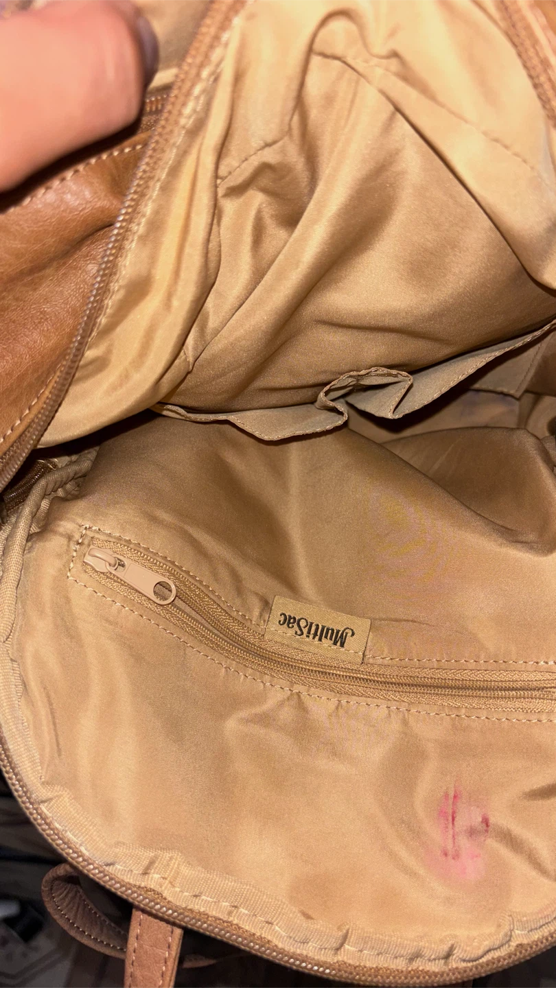 🏈 MultiSac Brown Faux Leather Backpack - photo 3