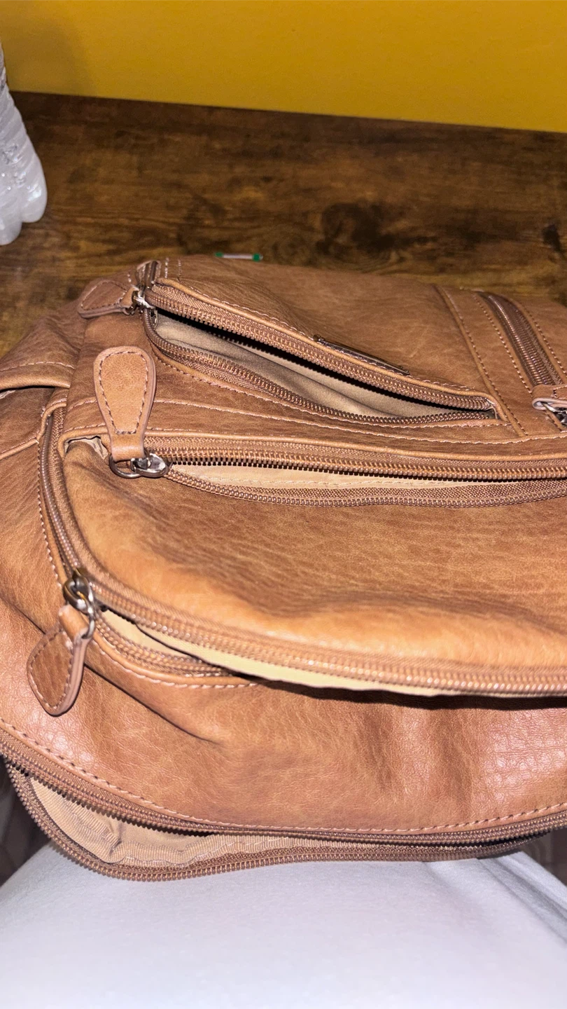 🏈 MultiSac Brown Faux Leather Backpack - photo 4
