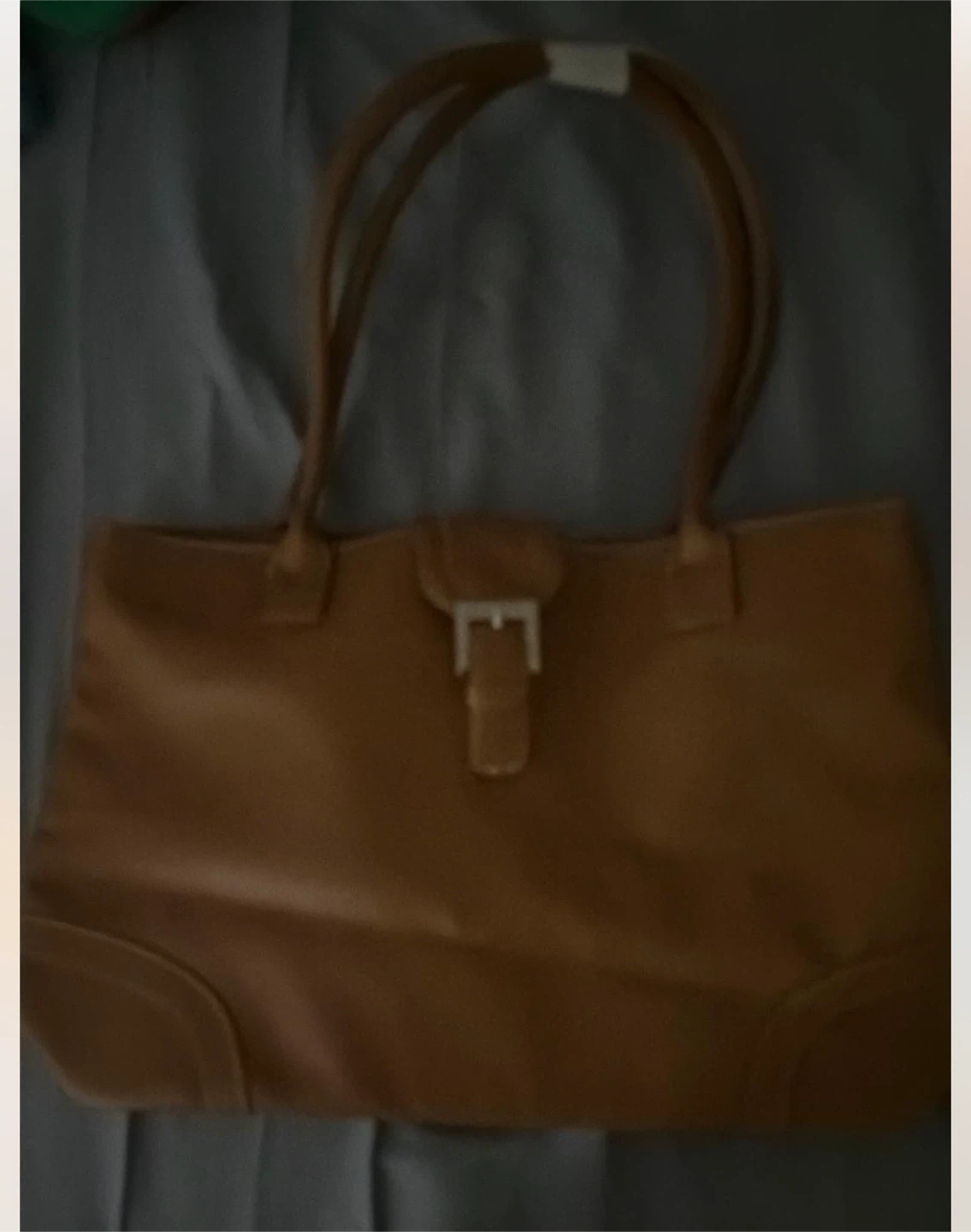 🏈Brown Leather Shoulder Tote Bag
