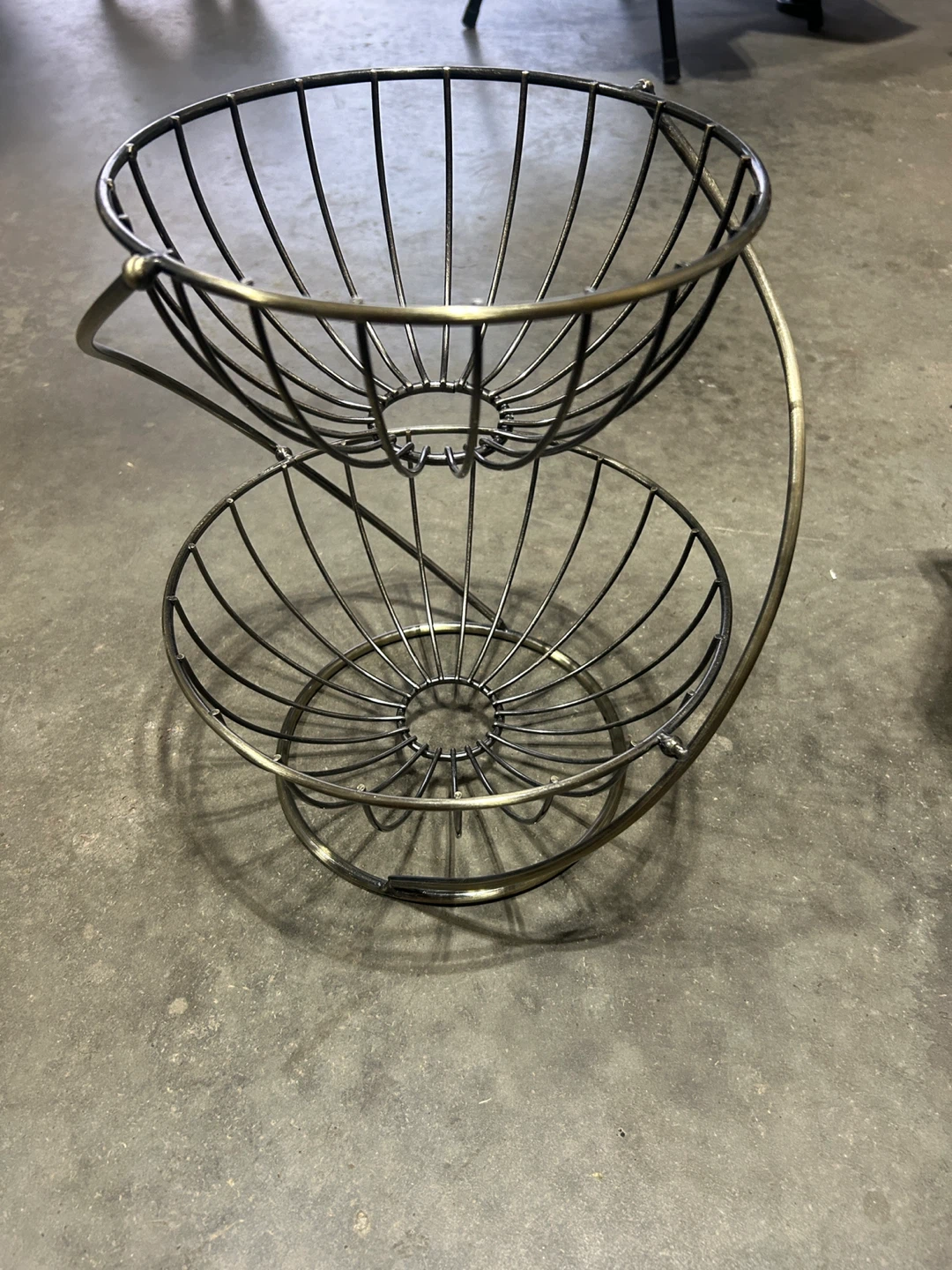 Two-Tiered Wire Fruit Basket
