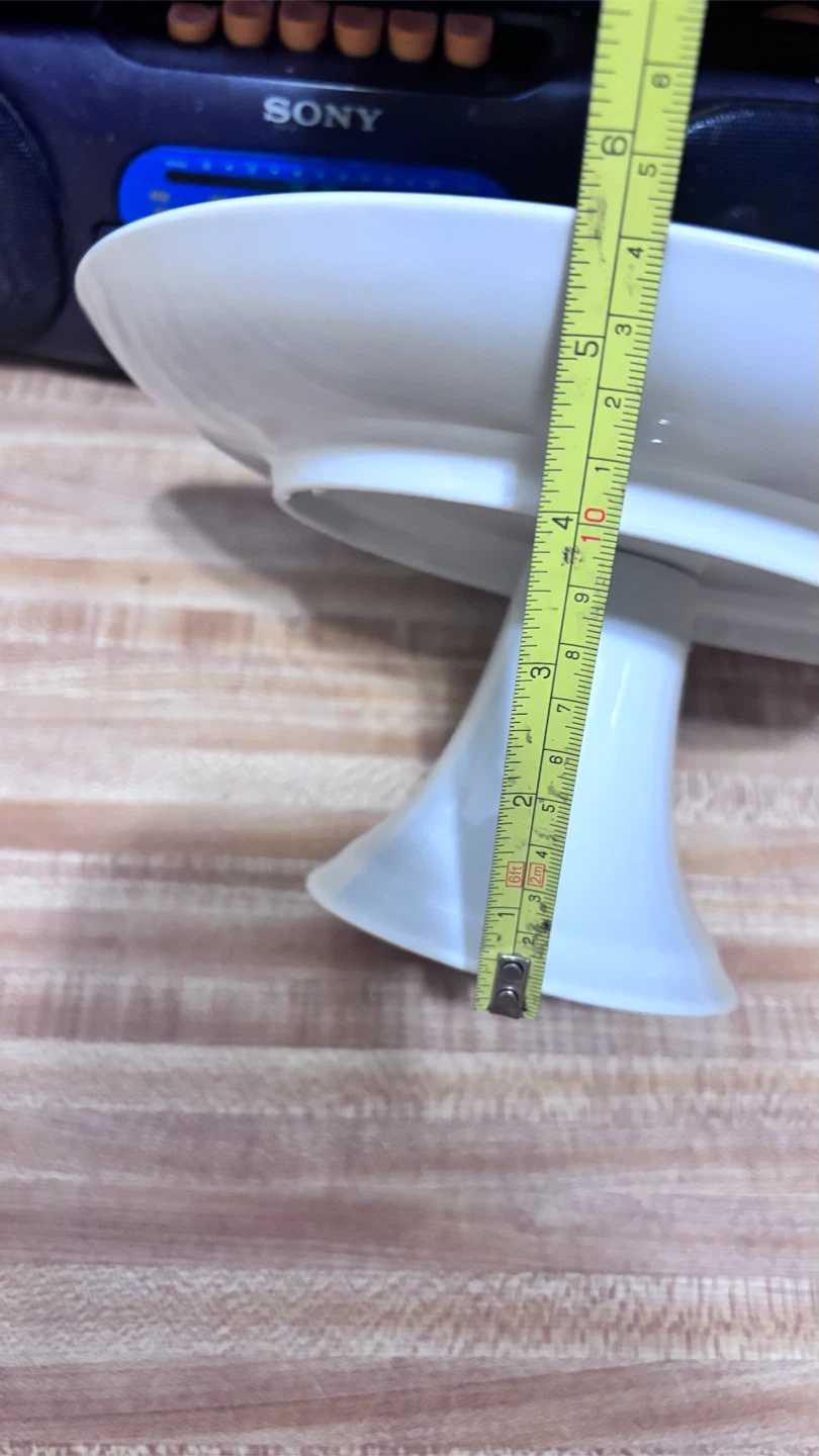 🏈 Fruit Pattern Ceramic Pedestal Serving Plate - photo 3