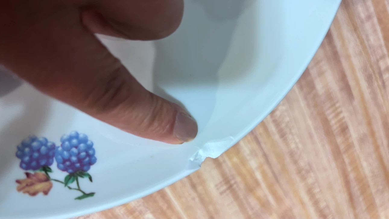 🏈 Fruit Pattern Ceramic Pedestal Serving Plate - photo 4