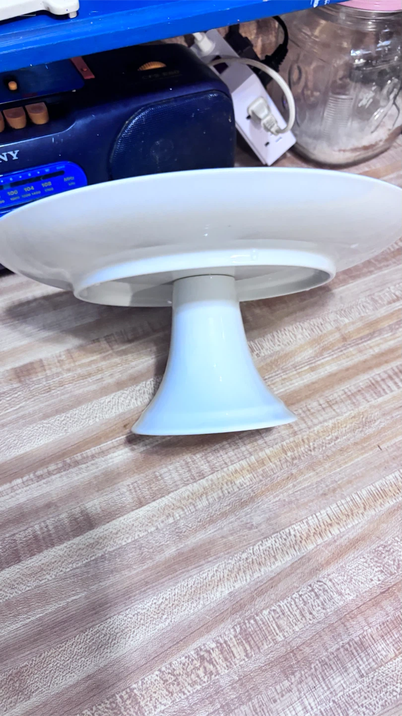 🏈 Fruit Pattern Ceramic Pedestal Serving Plate - photo 5