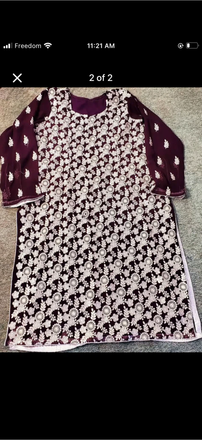 Embroidered Pakistani Salwar Kameez Suit - photo 3